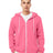 BELLA + CANVAS Unisex Sponge Fleece Full - Zip Hoodie Sweatshirt - BELLA + CANVAS 3739 Heather Charity Pink XS Zip Hoodies