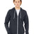 BELLA + CANVAS Unisex Sponge Fleece Full - Zip Hoodie Sweatshirt - BELLA + CANVAS 3739 Heather Navy XS Zip Hoodies