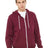 BELLA + CANVAS Unisex Sponge Fleece Full - Zip Hoodie Sweatshirt - BELLA + CANVAS 3739 Maroon XS Zip Hoodies