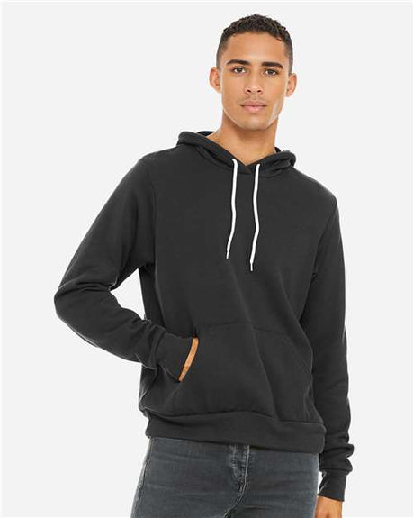 BELLA + CANVAS Unisex Sponge Fleece Hoodie Sweatshirt - BELLA + CANVAS 3719 Dark Grey XS Sweatshirts
