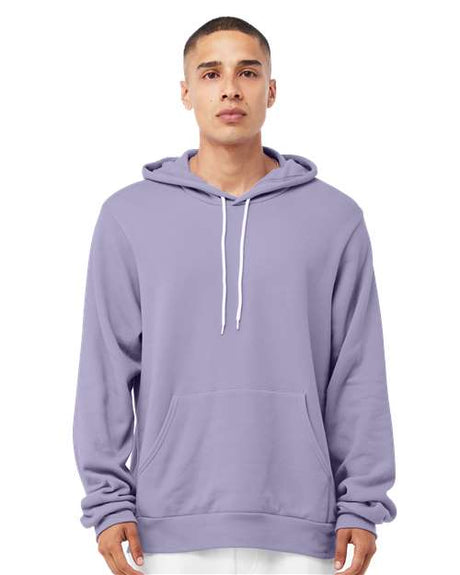 BELLA + CANVAS Unisex Sponge Fleece Hoodie Sweatshirt - BELLA + CANVAS 3719 Dark Lavender XS Sweatshirts