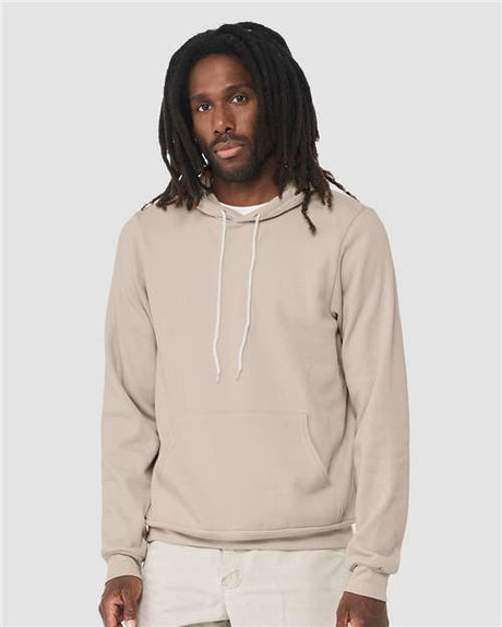 BELLA + CANVAS Unisex Sponge Fleece Hoodie Sweatshirt - BELLA + CANVAS 3719 Heather Dust XS Sweatshirts
