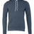 BELLA + CANVAS Unisex Sponge Fleece Hoodie Sweatshirt - BELLA + CANVAS 3719 Heather Navy XS Sweatshirts