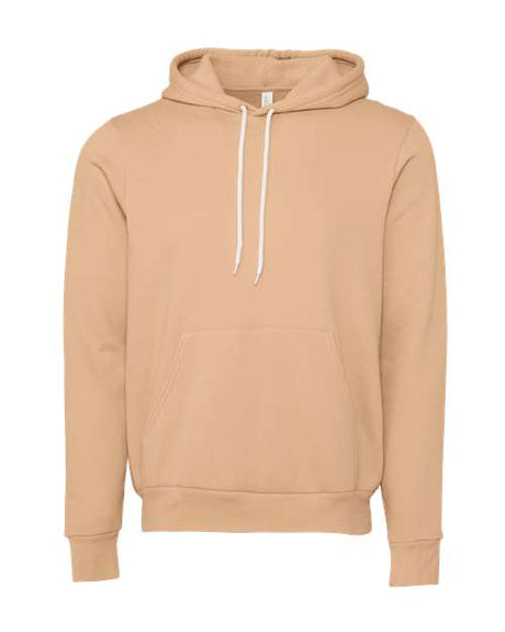 BELLA + CANVAS Unisex Sponge Fleece Hoodie Sweatshirt - BELLA + CANVAS 3719 Heather Sand Dune XS Sweatshirts