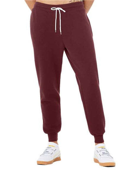 BELLA + CANVAS Unisex Sponge Fleece Joggers - BELLA + CANVAS 3727 Maroon XS