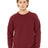 BELLA + CANVAS Unisex Sponge Fleece Raglan Crewneck Sweatshirt - BELLA + CANVAS 3901 Cardinal Triblend XS Crewneck Sweatshirts
