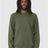 BELLA + CANVAS Unisex Sponge Fleece Raglan Crewneck Sweatshirt - BELLA + CANVAS 3901 Military Green XS Crewneck Sweatshirts