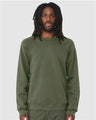 BELLA + CANVAS Unisex Sponge Fleece Raglan Crewneck Sweatshirt - BELLA + CANVAS 3901 Military Green XS Crewneck Sweatshirts