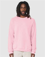 BELLA + CANVAS Unisex Sponge Fleece Raglan Crewneck Sweatshirt - BELLA + CANVAS 3901 Pink XS Crewneck Sweatshirts