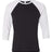 BELLA + CANVAS Unisex Three - Quarter Sleeve Baseball Tee - BELLA + CANVAS 3200 Black/ White XS Short Sleeve T-Shirts