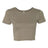 BELLA + CANVAS Women’s Crop Tee - BELLA + CANVAS 6681 Heather Olive XS/S Short Sleeve T-Shirts