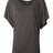 BELLA + CANVAS Women’s Flowy Draped Dolman Tee - BELLA + CANVAS 8821 Dark Grey Heather S Short Sleeve T-Shirts