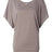 BELLA + CANVAS Women’s Flowy Draped Dolman Tee - BELLA + CANVAS 8821 Pebble Brown S Short Sleeve T-Shirts