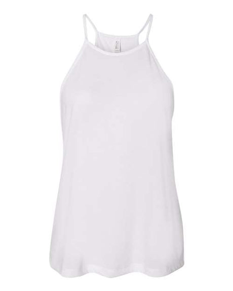 BELLA + CANVAS Women's Flowy High - Neck Tank - BELLA + CANVAS 8809 White S