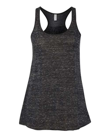 BELLA + CANVAS Women's Flowy Racerback Tank - BELLA + CANVAS 8800 Black Marble XS