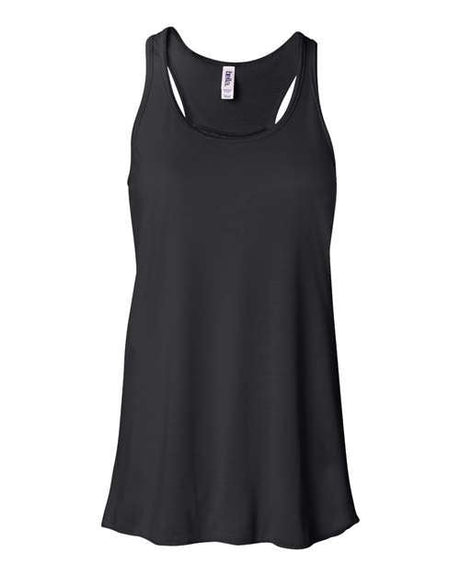 BELLA + CANVAS Women's Flowy Racerback Tank - BELLA + CANVAS 8800 Black XS