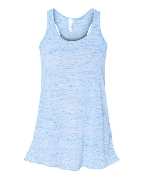 BELLA + CANVAS Women's Flowy Racerback Tank - BELLA + CANVAS 8800 Blue Marble XS