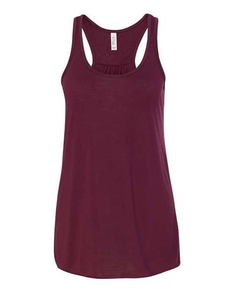 BELLA + CANVAS Women's Flowy Racerback Tank - BELLA + CANVAS 8800 Maroon XS