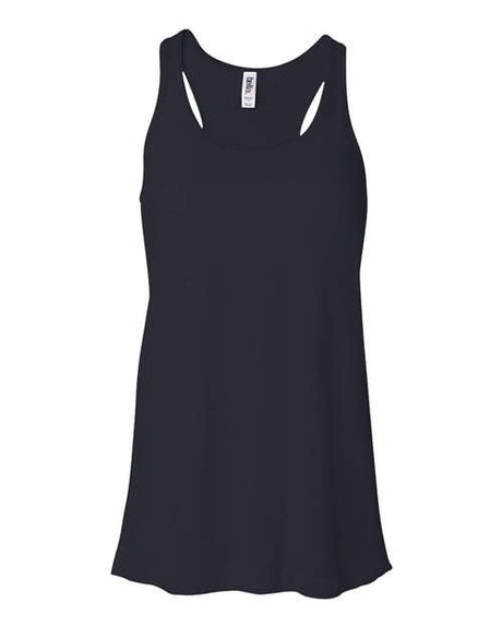 BELLA + CANVAS Women's Flowy Racerback Tank - BELLA + CANVAS 8800 Midnight XS