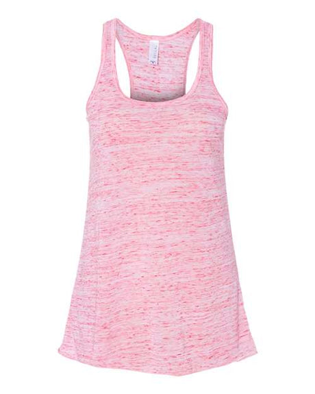 BELLA + CANVAS Women's Flowy Racerback Tank - BELLA + CANVAS 8800 Red Marble XS