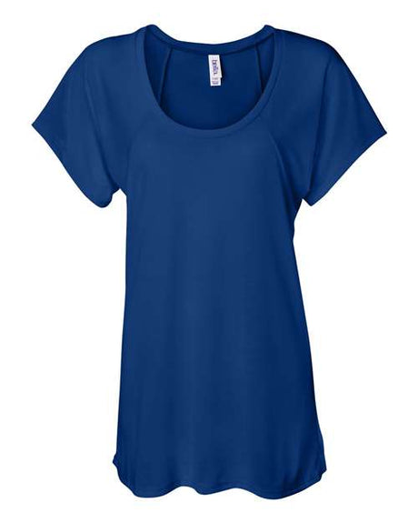 BELLA + CANVAS Women’s Flowy Raglan Tee - BELLA + CANVAS 8801 True Royal S Short Sleeve T-Shirts