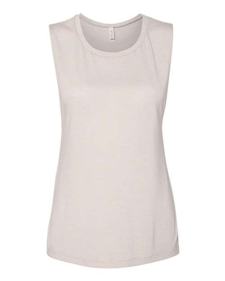 BELLA + CANVAS Women's Flowy Scoop Muscle Tank - BELLA + CANVAS 8803 Heather Dust L