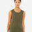 BELLA + CANVAS Women's Flowy Scoop Muscle Tank - BELLA + CANVAS 8803 Heather Olive S