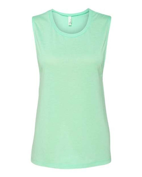 BELLA + CANVAS Women's Flowy Scoop Muscle Tank - BELLA + CANVAS 8803 Mint S