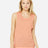 BELLA + CANVAS Women's Flowy Scoop Muscle Tank - BELLA + CANVAS 8803 Peach Slub S