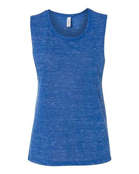 BELLA + CANVAS Women's Flowy Scoop Muscle Tank - BELLA + CANVAS 8803 True Royal Marble S