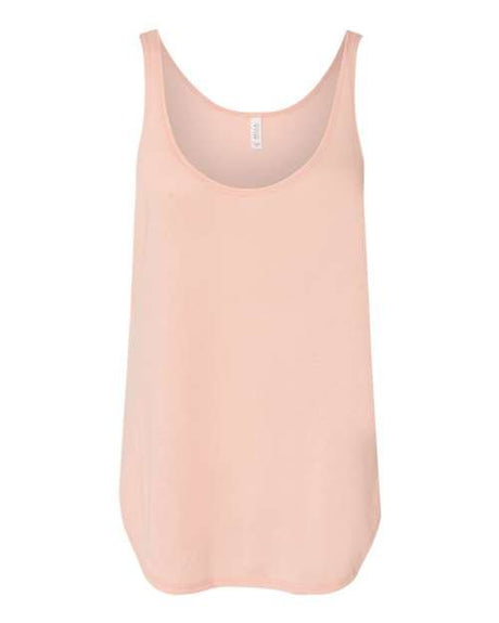 BELLA + CANVAS Women's Flowy Tank with Side Slit - BELLA + CANVAS 8802 Peach S