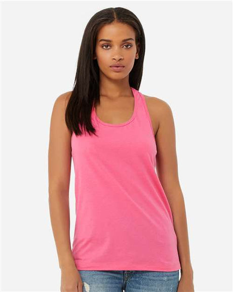 BELLA + CANVAS Women's Jersey Racerback Tank - BELLA + CANVAS 6008 Charity Pink S