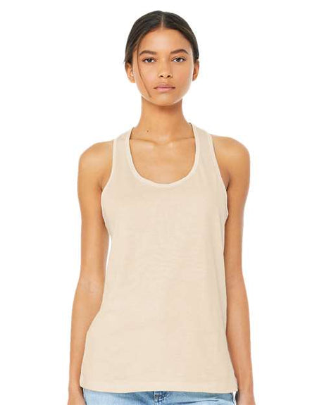 BELLA + CANVAS Women's Jersey Racerback Tank - BELLA + CANVAS 6008 Natural S