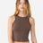 BELLA + CANVAS Women's Micro Rib Racer Tank - BELLA + CANVAS 1019 Solid Cocoa Blend XS