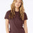 BELLA + CANVAS Women’s Relaxed Fit Heather CVC Tee - BELLA + CANVAS 6400CVC Heather Maroon S Short Sleeve T-Shirts