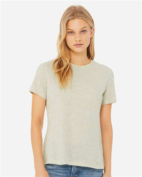 BELLA + CANVAS Women’s Relaxed Fit Heather CVC Tee - BELLA + CANVAS 6400CVC Heather Prism Natural S Short Sleeve T-Shirts