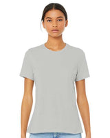 BELLA + CANVAS Women’s Relaxed Fit Heather CVC Tee - BELLA + CANVAS 6400CVC Heather Silver S Short Sleeve T-Shirts
