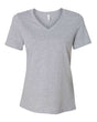 BELLA + CANVAS Women's Relaxed Heather CVC V - Neck Tee - BELLA + CANVAS 6405CVC Athletic Heather S Short Sleeve T-Shirts