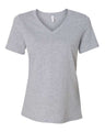 BELLA + CANVAS Women's Relaxed Heather CVC V - Neck Tee - BELLA + CANVAS 6405CVC Athletic Heather S Short Sleeve T-Shirts