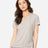 BELLA + CANVAS Women's Relaxed Heather CVC V - Neck Tee - BELLA + CANVAS 6405CVC Heather Dust S Short Sleeve T-Shirts