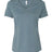 BELLA + CANVAS Women's Relaxed Heather CVC V - Neck Tee - BELLA + CANVAS 6405CVC Heather Slate S Short Sleeve T-Shirts