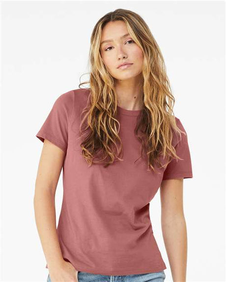 BELLA + CANVAS Women’s Relaxed Jersey Tee - BELLA + CANVAS 6400 Mauve S Short Sleeve T-Shirts