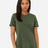 BELLA + CANVAS Women’s Relaxed Jersey Tee - BELLA + CANVAS 6400 Military Green S Short Sleeve T-Shirts