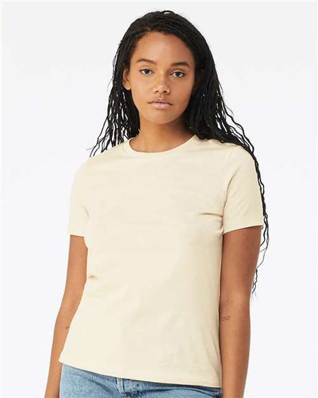 BELLA + CANVAS Women’s Relaxed Jersey Tee - BELLA + CANVAS 6400 Natural S Short Sleeve T-Shirts