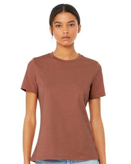 BELLA + CANVAS Women’s Relaxed Jersey Tee - BELLA + CANVAS 6400 Terracotta S Short Sleeve T-Shirts