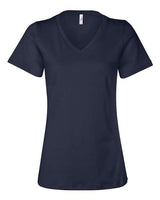 BELLA + CANVAS Women’s Relaxed Jersey V - Neck Tee - BELLA + CANVAS 6405 Navy S Short Sleeve T-Shirts