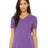 BELLA + CANVAS Women's Relaxed Triblend V - Neck Tee - BELLA + CANVAS 6415 Purple Triblend S Short Sleeve T-Shirts