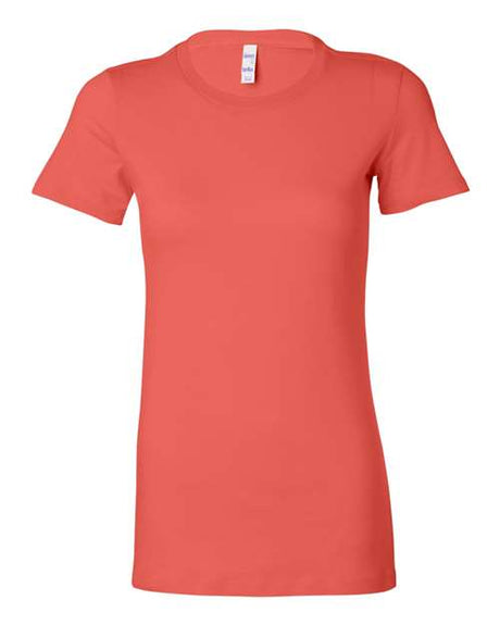 BELLA + CANVAS Women's Slim Fit Tee - BELLA + CANVAS 6004 Coral S Short Sleeve T-Shirts