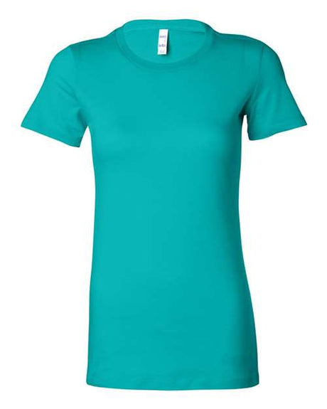 BELLA + CANVAS Women's Slim Fit Tee - BELLA + CANVAS 6004 Teal S Short Sleeve T-Shirts