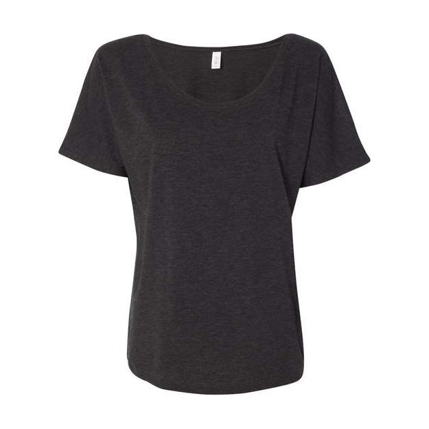 BELLA + CANVAS Women’s Slouchy Tee - BELLA + CANVAS 8816 Black S Short Sleeve T-Shirts
